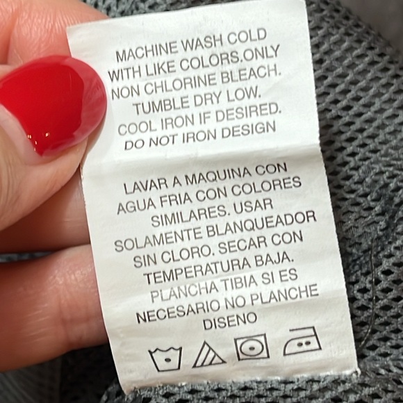 PONY GRAY zip Windbreaker jacket Drawstring hem Pockets blue white pony logo 2XL - Picture 12 of 16